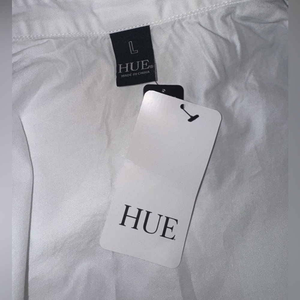 NWT Retail $69 HUE Long Sleeve Button Down Shirt - Picture 6 of 8